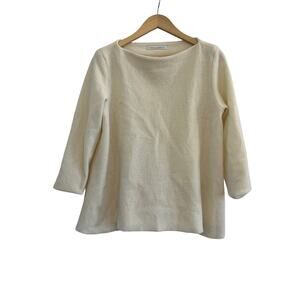 Elemente Clemente Eco Wool Boat Neck Sweater Womens 1 Quiet Luxury Minimalist